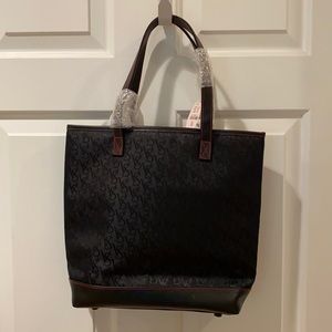 NWT black signature fabric Victoria’s Secret purse